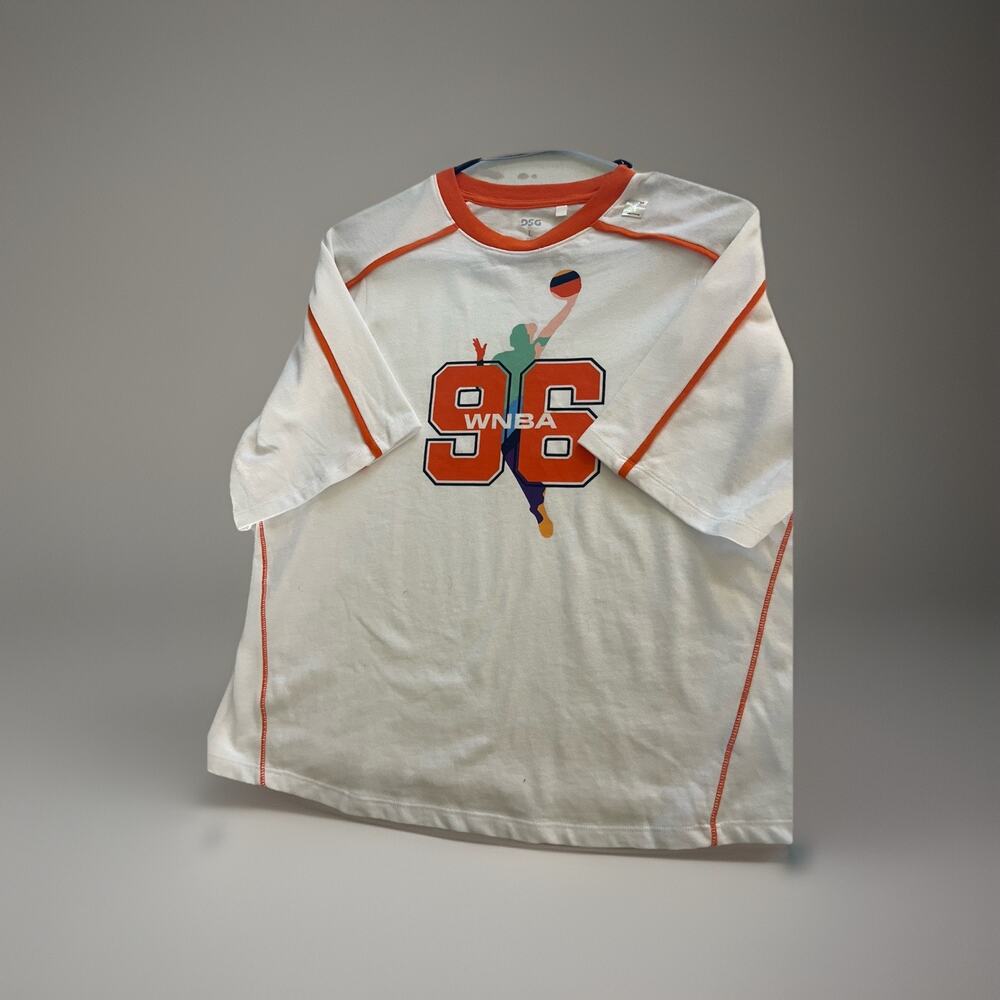 WNBA 96 T Shirt Youth Girls Size L Founding Year Logo 100% Cotton